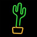 Neon LED Light CACTUS orange green Bat + USB FLNE02 Forever Light