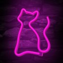 Neon LED Light CAT pink Bat + USB FLNE04 Forever Light