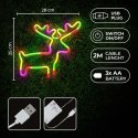 Neon LED Light ELK multicolor Bat + USB FLNE12 Forever Light