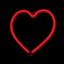 Neon LED Light HEART red Bat + USB FLNE07 Forever Light