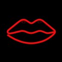 Neon LED Light LIPS red Bat + USB FLNE08 Forever Light