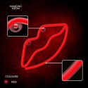 Neon LED Light LIPS red Bat + USB FLNE08 Forever Light