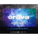 Telewizor Orava, LT-ANDR43 4K1, 43", 4K UHD 3840 x 2160, czarna, Android TV