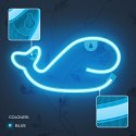 Neon LED Light WHALE blue Bat + USB FLNE19 Forever Light