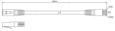 PATCHCORD KAT6 FTP 2M BIAŁY LANBERG