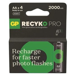 Akumulatorki, AA (HR6), 1.2V, 2000 mAh, GP, kartonik, 4-pack, ReCyko Pro Photo Flash