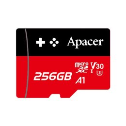 Apacer Gaming card V30 A1, 256GB, micro SDXC, AP256GMCSX10U7-RAGC, UHS-I U3 (Class 10), z adapterm