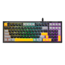 Marvo K638A, klawiatura US, do gry, przewodowa (USB), czarna, podświetlenie Marvo