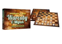 GRA - Warcaby-Młynek de Luxe 01681 Trefl Gry