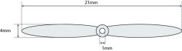 Tylne Śmigło Tail Blade Łopata (6025-1) Pióro