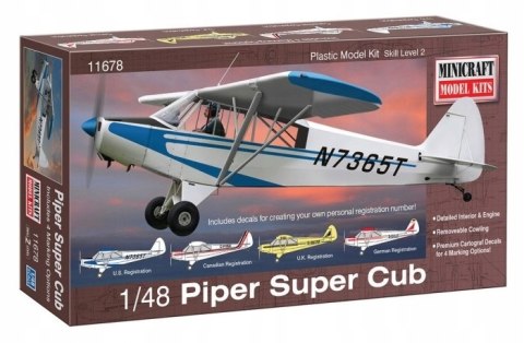 Model plastikowy - Samolot Piper Super Cub - Minicraft