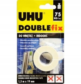Taśma dwustronna montażowa UHU Double Fix 1,5x19mm