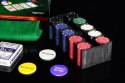Zestaw do pokera 200 szt w blaszanym pojemniku