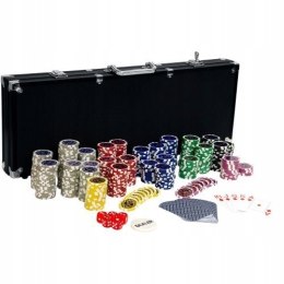 Zestaw do pokera, 500 żetonów Ultimate black