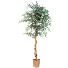 Drzewko sztuczne dekoracyjne - oliwne z oliwkami 180 cm