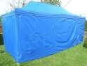 Ogrodowy namiot party DELUXE nożycowy + ściany boczne - 3 x 6 m niebieski
