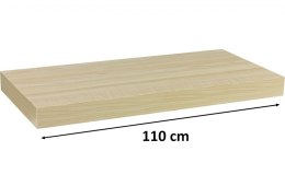 Półka ścienna STILISTA Volato w kolorze jasnego drewna110cm