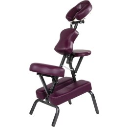 Krzesło fotel do masażu MOVIT składany bordowy