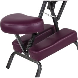 Krzesło fotel do masażu MOVIT składany bordowy