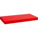 Półka ścienna STILISTA Volato czerwona z połyskiem, 70 cm