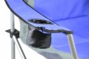 Zestaw 2 składanych krzeseł Divero Deluxe niebiesko-szare