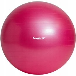 Piłka gimnastyczna MOVIT z pompką - 75 cm - różowa