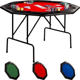 Stół do pokera - czerwony