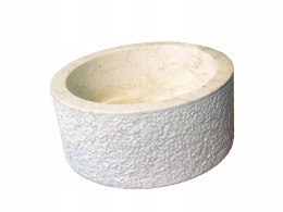 Umywalka z kamienia naturalnego MIRUM 509 Ø45 cm Cream
