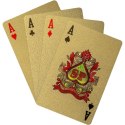 Karty pokerowe plastikowe - złote