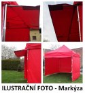 Namiot ogrodowy PROFI STEEL 3 x 4,5 - czerwono -biały