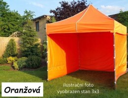 Namiot ogrodowy PROFI STEEL 3 x 4,5 - pomarańczowy