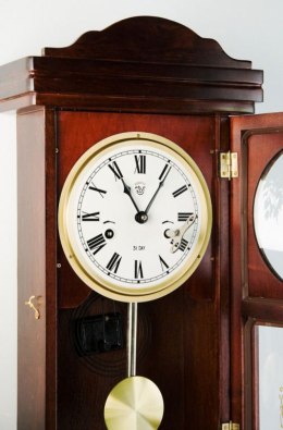 Zegar ścienny wiszący wahadłowy THESEUS Mahagoni 60 cm