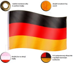 Flaga niemiecka - orzeł - emblemat - 120 cm x 80 cm