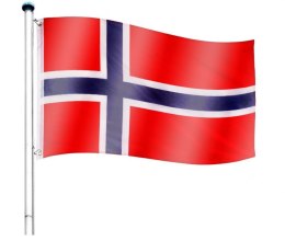 Maszt wraz z flagą: Norwegia - 650 cm