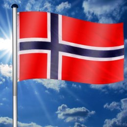 Maszt wraz z flagą: Norwegia - 650 cm