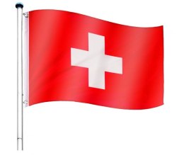 Maszt wraz z flagą: Szwajcaria - 650 cm