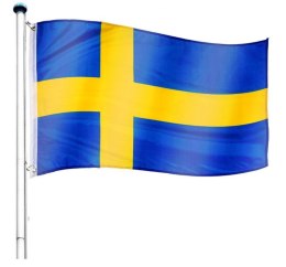 Maszt wraz z flagą: Szwecja - 650 cm