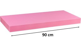 Półka ścienna STILISTA Volato różowa, 90 cm