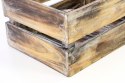 Drewniane skrzynki - zestaw 3 sztuk VINTAGE DIVERO kolor brązowy - 51 x 36 x 23 cm