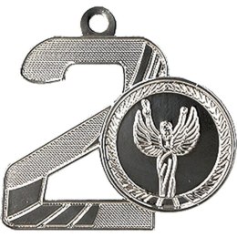 Medal Srebrny Drugie Miejsce Z Miejscem Na Emblemat 25 Mm - Medal Stalowy