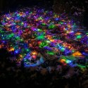 Świąteczna kurtyna świetlna - 3x6m, 600 LED, kolorowa