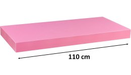 Półka ścienna STILISTA Volato różowa, 110 cm