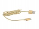 Kabel ROMOSS micro USB ładowanie komunikacja  gold  złoty