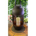 Lampa Solarna Kolumna Rattan Saska Garden 43Cm