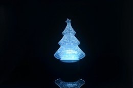 Lampa LED 3D - choinka