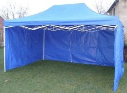 Namiot Ogrodowy party CLASSICnożycowy + ściany boczne - 3 x 4,5 m niebieski.