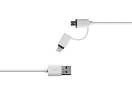 Kabel ROMOSS  2w1 Lightning + Micro USB ładowanie komunikacja