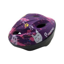 Kask rowerowy dziecięcy regulowany Enero Love Kitty r.L (51-53cm)