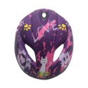 Kask rowerowy dziecięcy regulowany Enero Love Kitty r.L (51-53cm)