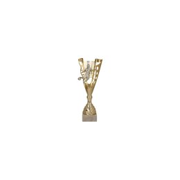 Puchar plastikowy złoto-srebrny p.nożna 4182B